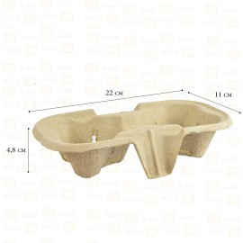 حامل 2 اكواب ورقي وطني250حبه/كرتون