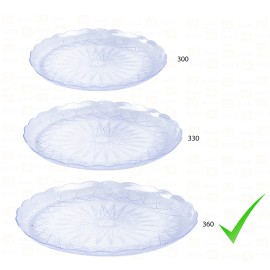 صحون كريستال36 سم10 كيلو/كرتون
