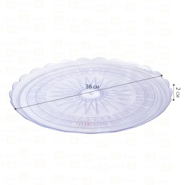 صحون كريستال36 سم10 كيلو/كرتون