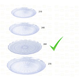 صحون كريستال26 سم10 كيلو/كرتون