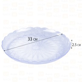 صحون كريستال33 سم10 كيلو/كرتون